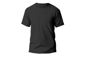 isolerad svart t-shirt framsida png