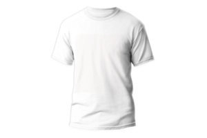 Isolated white t-shirt front png