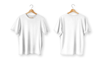 camiseta isolada frente e verso