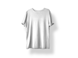 camiseta branca manuseada isolada png