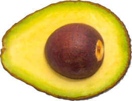 Avocado on isolated transparency background.Fruit object png