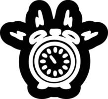 icono de reloj despertador vector