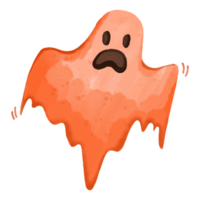 halloween spöke akvarell clipart, handmålad halloween png