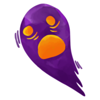 Ghost Watercolor Clipart, Hand painted Halloween Party png