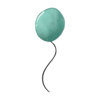 Aquarellballon, handgemalte Partydekoration Cliparts png