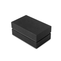 Black box mockup cutout, Png file