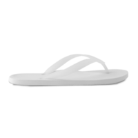 Recorte de maqueta de sandalias flip flop blancas, archivo png