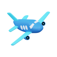 3d airplane transportation png