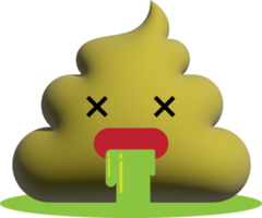 simpatiche emoticon 3d di cacca png