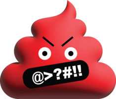 lindos emoticonos de caca 3d png