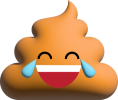 simpatiche emoticon 3d di cacca png