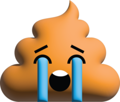 emoticons 3d de cocô fofo png