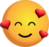 geel gezicht 3d, emotie, png