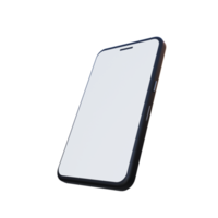 3d render mobile phone png