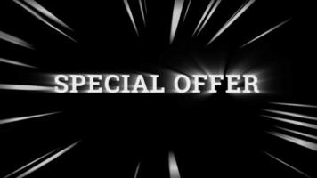 special offer 30 word animation motion graphic video with Alpha Channel, transparent background use for web banner, coupon,sale promotion,advertising, marketing 4K Footage