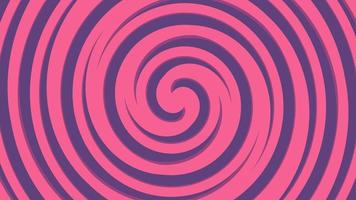 giro espiral forma círculos colorido fondo de animación. video gráfico de movimiento de rotación para uso en segundo plano