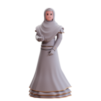 Illustrazione della sposa di nozze del personaggio 3d png