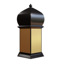 3d illustration ramadan lantern object png