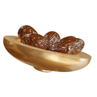 3d illustration ramadan datum frukt objekt png