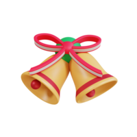 campana de navidad 3d png