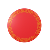 ornamento de ano novo chinês 3d png