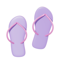 3d illustration spa flip flop object png