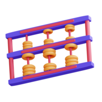 3d icon illustration abacus png