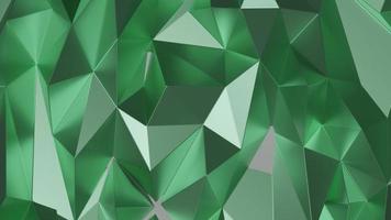 green abstract low-poly, polygonal triangular mosaic background, presentations and prints.brilliant pattern. Vector illustration.3D design template. photo