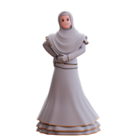 Ilustración de novia de boda de personaje 3d png