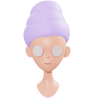 3D-Illustration Gesichtsbehandlungsobjekt png