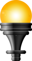 Black realistic street light clip art png