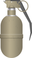 granada de mão realista isolada no fundo branco png