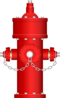 illustration vectorielle de bouche d'incendie rouge isolée png