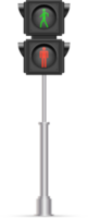 Ilustración de vector de semáforo peatonal png