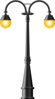 ClipArt di lampione realistico nero png