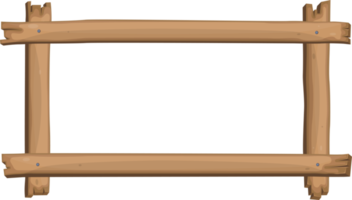 Holzrahmen im Cartoon-Stil png