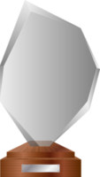 Glas-Trophäe-Vektor-Illustration isoliert png