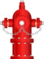 illustration vectorielle de bouche d'incendie rouge isolée png