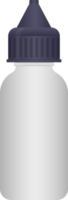 Ilustración de vector de botella de vape aislado sobre fondo blanco png