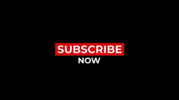 Subscribe now, Red button subscribe to channel, blog. Social media background. Marketing.animation motion graphic video. Promo banner, badge, sticker.Royalty-free Stock 4K Footage with Alpha Channel video
