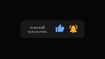 Subscribe our channel, follow, like and Click the Bell Icon Floating Bar with alpha channel video
