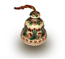 souvenir bell made of clay photo