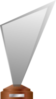 illustration de vecteur de trophée en verre isolé png
