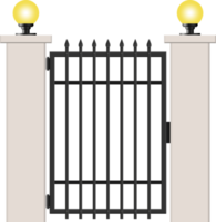 Concrete and steel gate clip art png