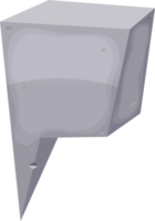 bocadillo de diálogo de piedra en estilo de dibujos animados png