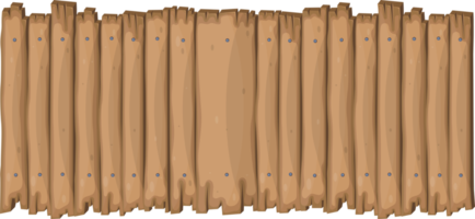 Wooden board in cartoon style png