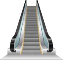 Rolltreppe-Vektor-Illustration isoliert auf weißem Hintergrund png