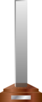 glas trofé vektor illustration isolerade png