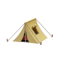 reispictogram, tent 3d illustratie png