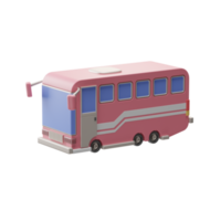 resor objekt, buss, 3d illustration png